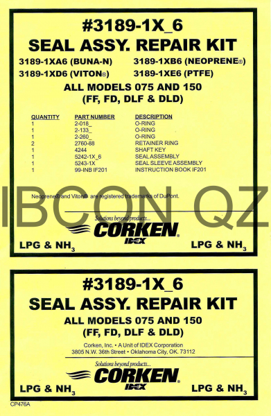 Ремкомплект Corken FD-150